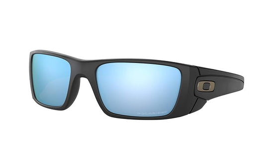 OAKLEY FUEL CELL SUNGLASSES / MATTE BLACK FRAME / PRIZM DEEP WATER POLARIZED LENS / SKU 009096-D8