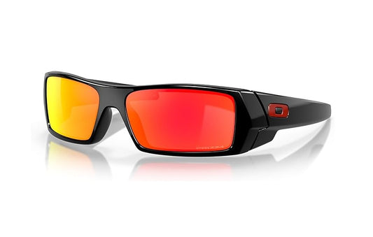 OAKLEY GASCAN SUNGLASSES / POLISHED BLACK / PRIZM RUBY / SKU 009014-44