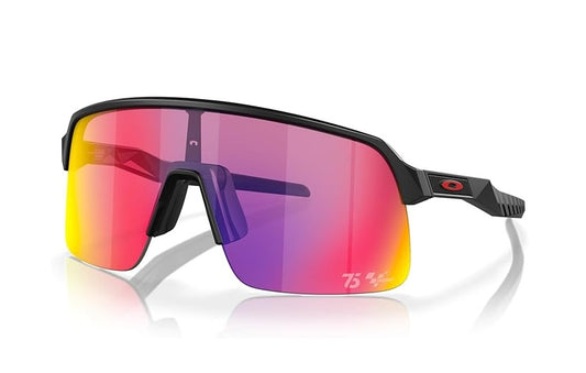 OAKLEY SUTRO LITE SUNGLASSES / MATTE BLACK / RED / PRIZM ROAD / LENS SKU 009463-62